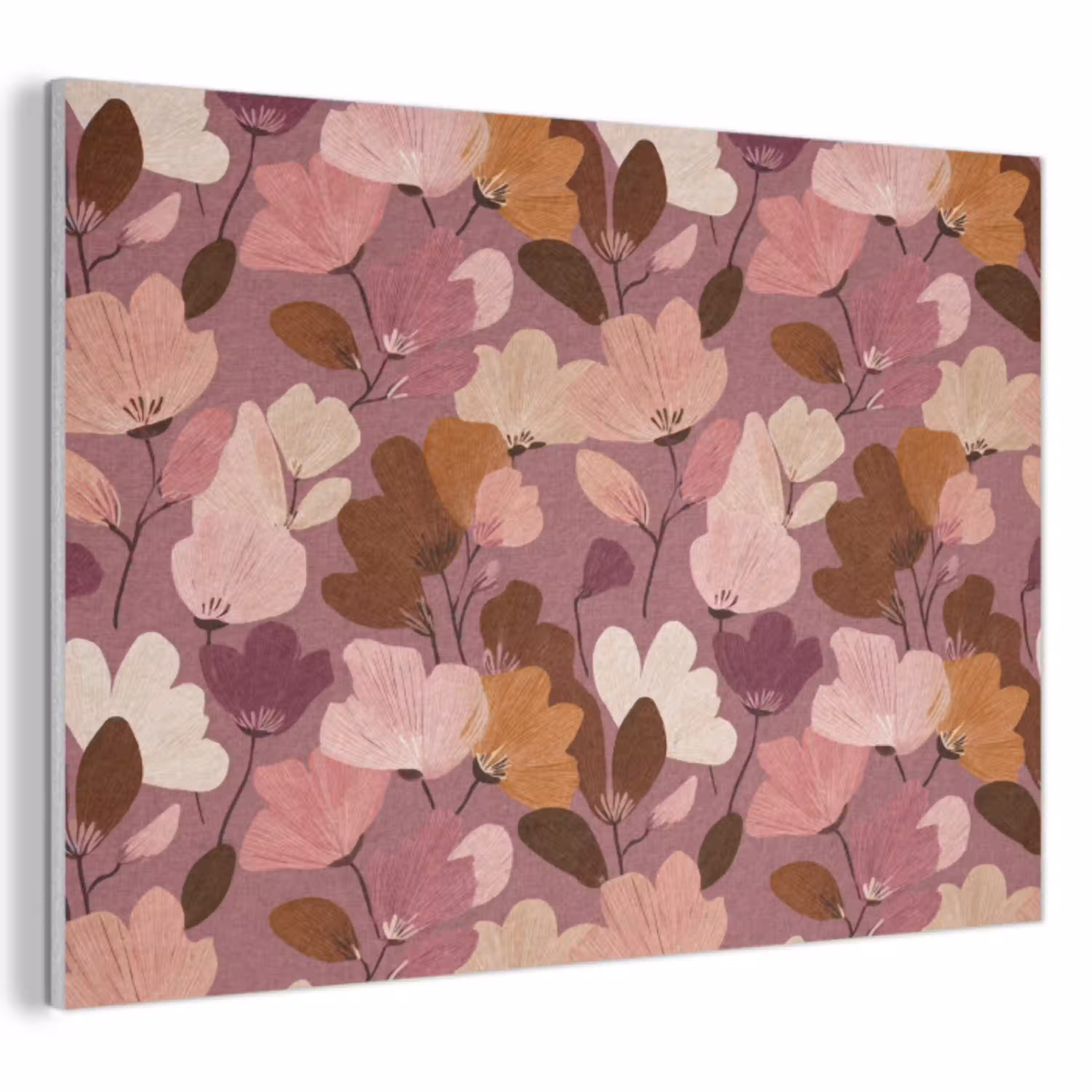 Bloem - Patroon - Roze PET vilt klein 837 -3d