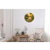Eenden - Vijver - Bloemen Wandcirkel aluminium klein -woonkamer