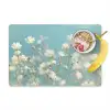 Stengels - Bloemen - Lucht - Wit Placemat vinyl groot -zzzproduct_Kitchenyeah-website
