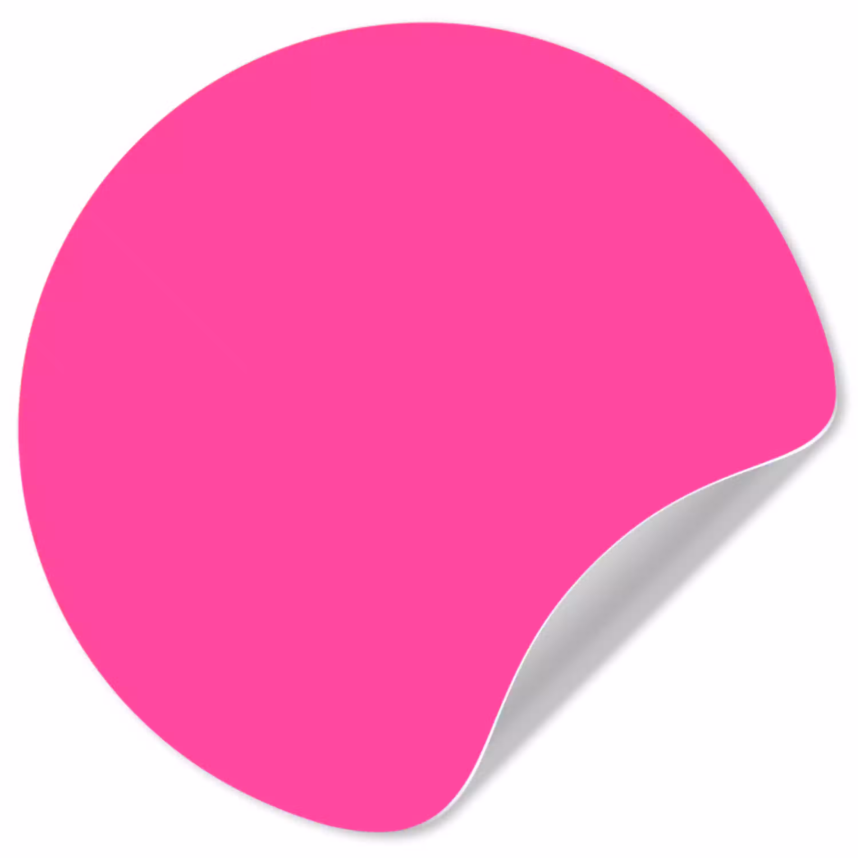 Electric - Magenta - Roze Wandcirkel behangsticker klein 186 -3d