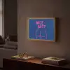 Brutaal - Grappig - Blauw Light Box met batterij (Wandlamp) middel -sfeer1