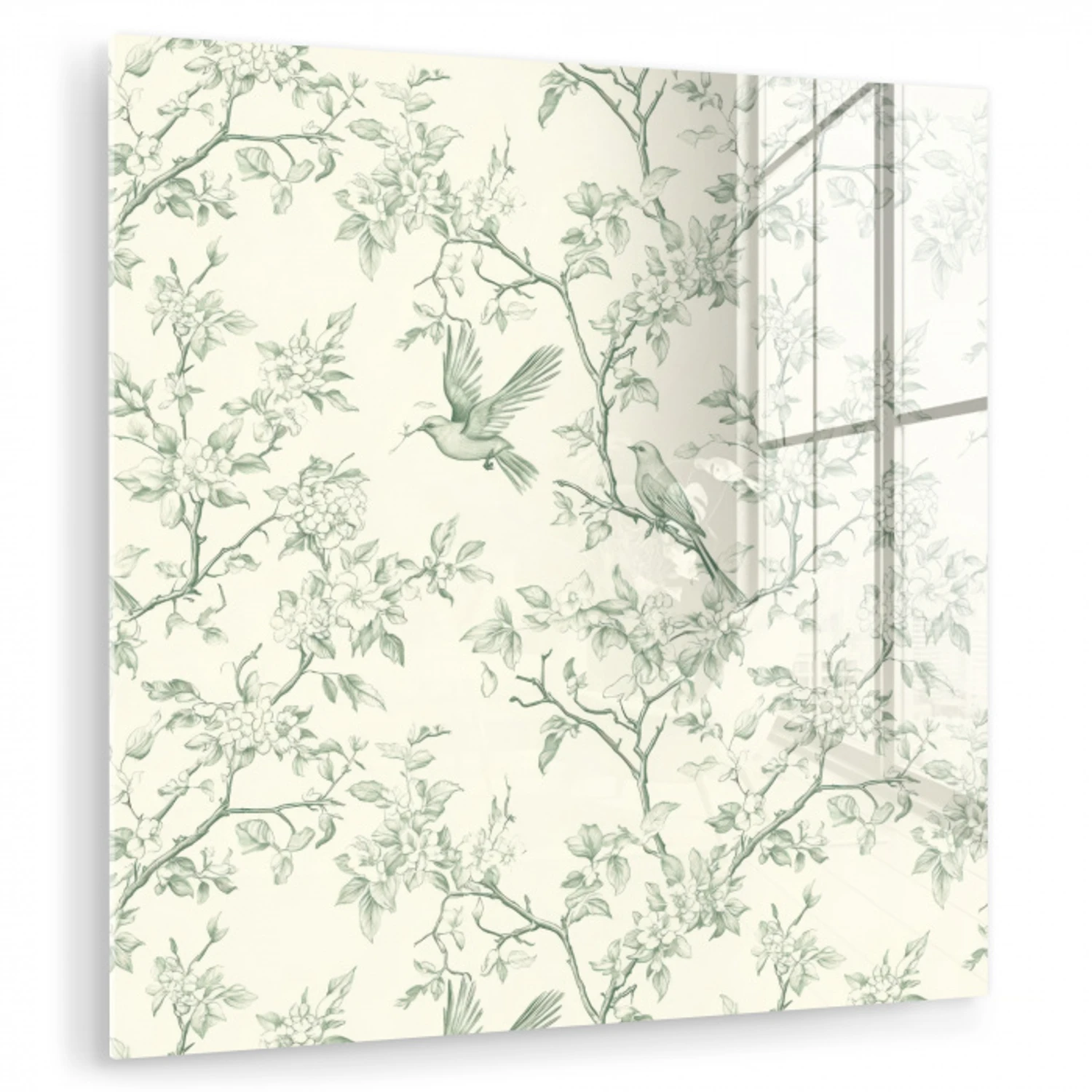 Klassiek - Vogels - Groen plexiglas 5mm klein 11 -zzzproduct_nieuw