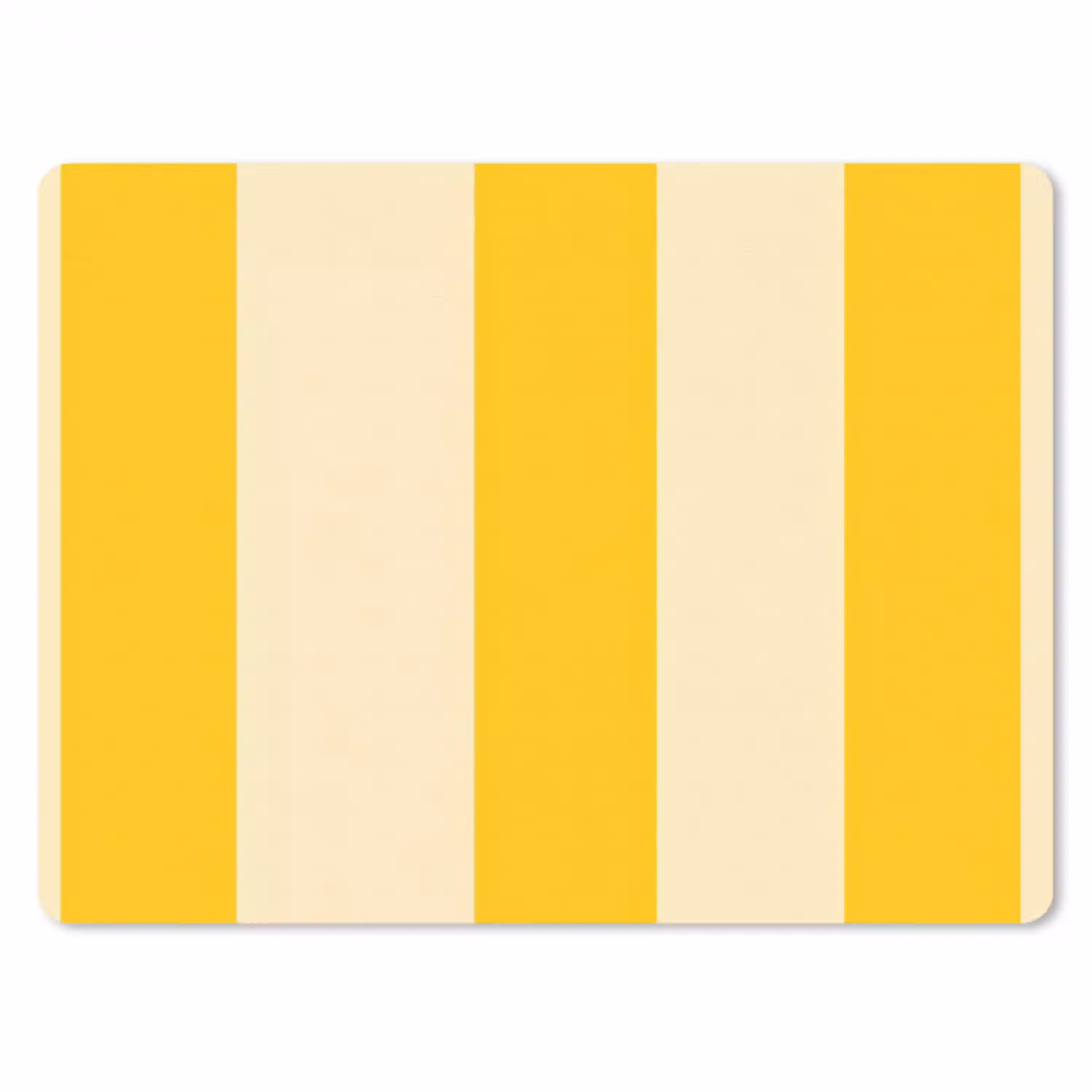 Strepen - Klassiek - Geel muismat rubber klein 262 -3d