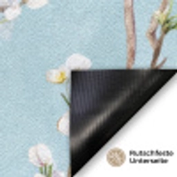 Kersenbloesem - Textuur - Blauw Deurmat klein 898 -antislip_DE