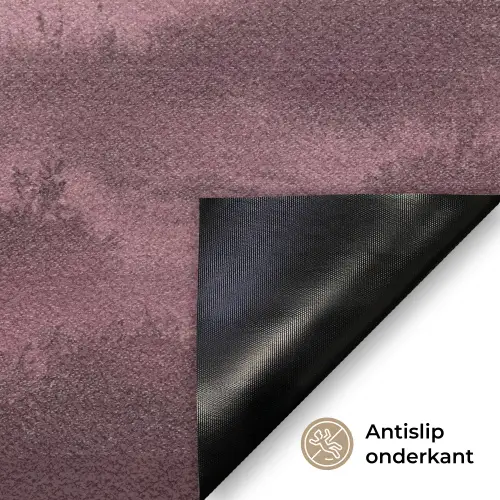 Landschap - Mistig - Roze Deurmat klein -antislip_NL