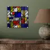 Mondriaan - Glas in lood - Oude Meesters - Kunstwerk - Abstract - Schilderij plexiglas 5mm klein -sfeer3
