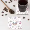 Bloemen - Paaseieren - Patroon onderzetter kurk middel -sfeer2