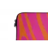 Zebraprint - Roze - Oranje - Dierenprint laptophoes neopreen klein -detail
