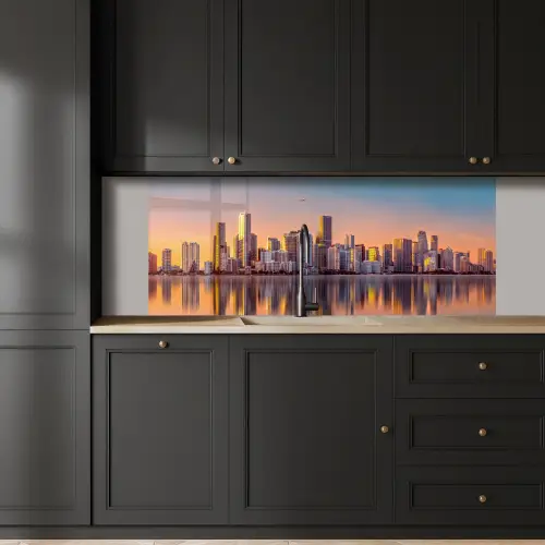 Skyline - Gebouwen - Steden keuken achterwand 2 middel -sfeer1