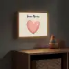 Hart - Rood - Minimalistisch Light Box met batterij (Wandlamp kind) middel -sfeer5_kind