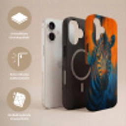 Zebra - Abstract - Blauw Toughcase MagSafe Apple iPhone 17 klein -USP_Lagen_DE