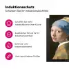 Meisje met de Parel - Schilderij van Johannes Vermeer Inductie beschermer vinyl 3mm middel -zzzzzzz-lf-ups