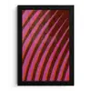 Lijnen - Rood - Beweging fotolijst zwart zonder passe partout klein -3d
