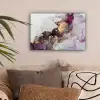 Marmer - Abstract - Goud - Paars canvas 2cm klein -sfeer1