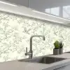 Klassiek - Vogels - Groen keuken achterwand 2 middel 871 -3d_schuin