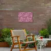 Organisch - Patroon - Roze Tuinposter op houten frame 2 cm dik klein 845 -sfeer3