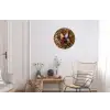 Specerijen - Kruiden - Lepels - Zout - Bruin - Keuken Wandcirkel aluminium klein -woonkamer