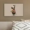 Zebra - Zonnebloemen - Warm canvas 2cm klein -sfeer3