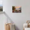 Middelandse zee - Sinaasappel - Heuvels - Zee tuinposter los doek klein -sfeer8