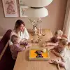 Hond - Oranje - Roos - Valentijn Dienblad Rechthoek middel -sfeer4
