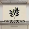 Ovaal - Olijfgroen - Simpel keuken achterwand spatscherm klein -3d_website