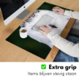 Sneeuwuil - Portret - Geel Muismat XXL klein -sfeer3