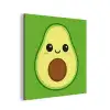Avocado - Groen - Speels aluminium wit klein -3d