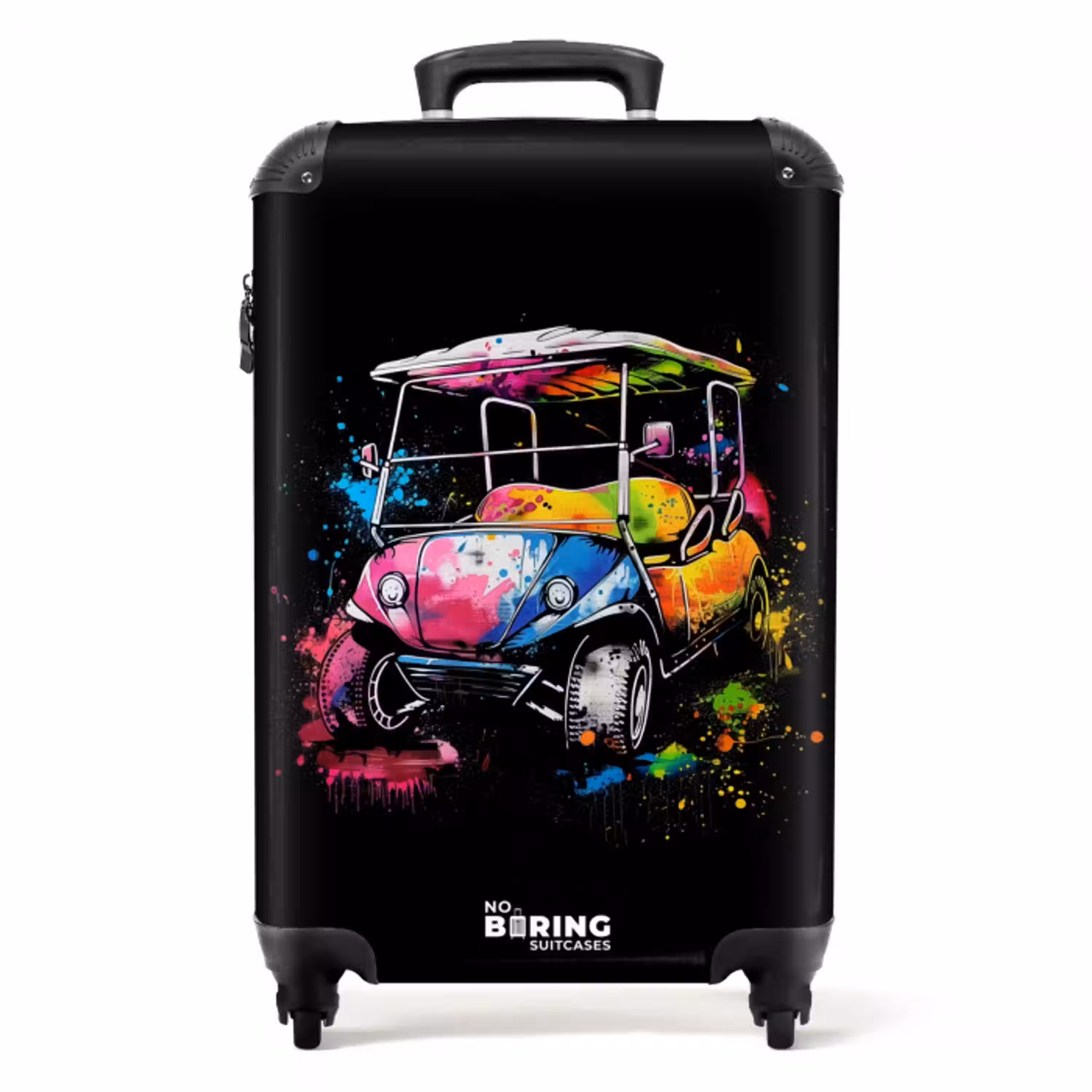 Golfkar met graffiti NBS - Handbagage koffer - Unisex middel -productfoto_recht
