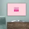 Bisou - Roze - Minimalistisch canvas 2cm klein -sfeer4