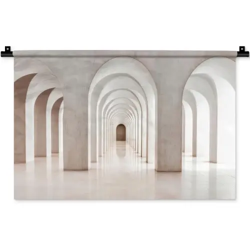 Hal - Bogen - Symmetrisch - Modern Wandkleed katoen klein -zz3d