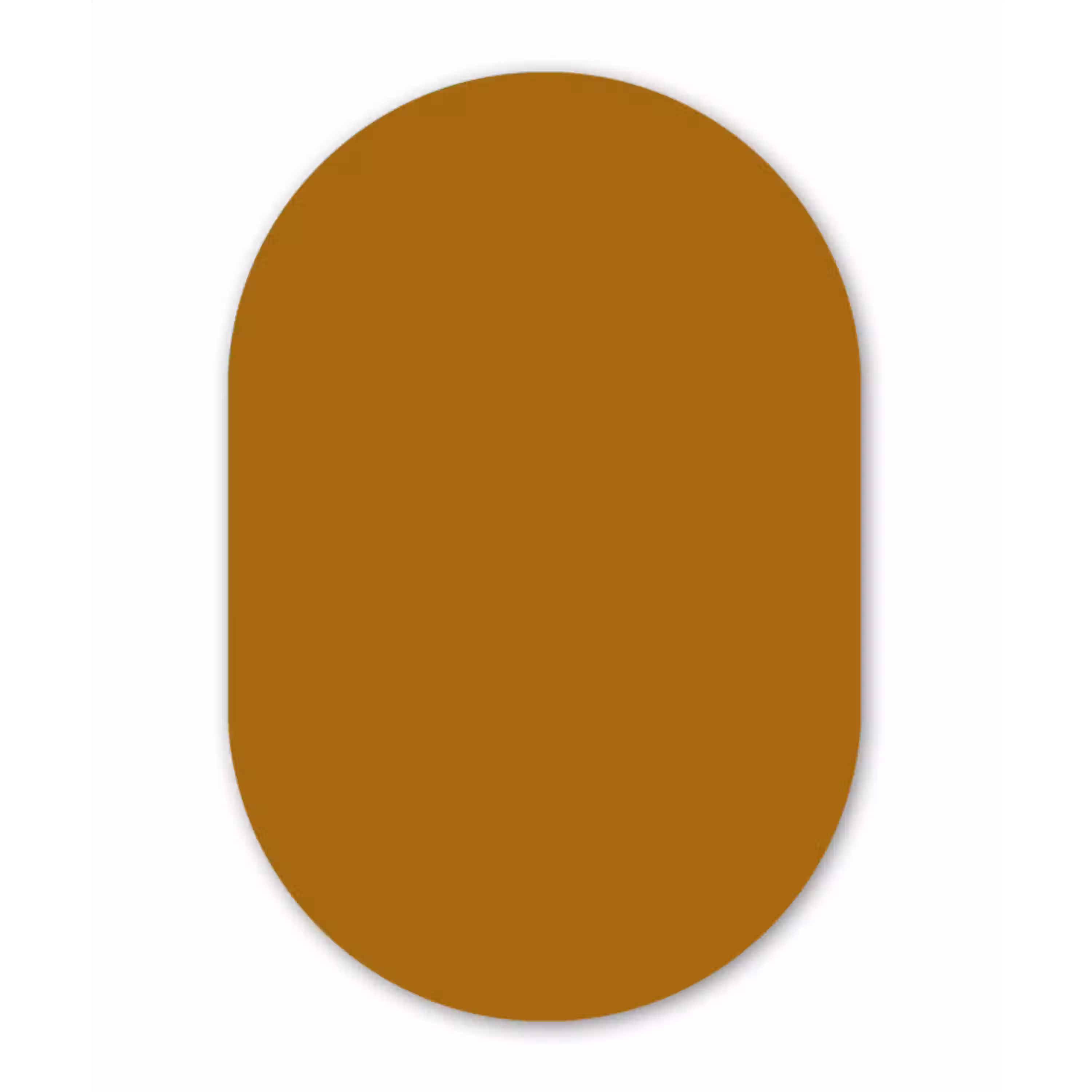 Ocre - Gold - Geel Wandcirkel Ovaal Aluminium middel 839 -3d