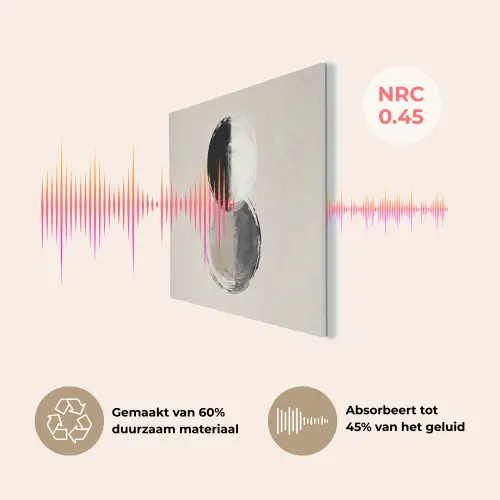 Cirkels - Strepen - Minimalistisch - Zwart PET vilt klein -USP_NL