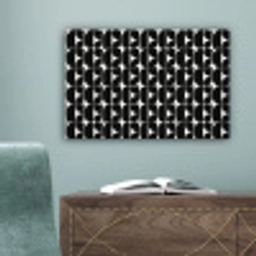 Modern - Geometrisch - Zwart canvas 2cm klein 34 -sfeer4