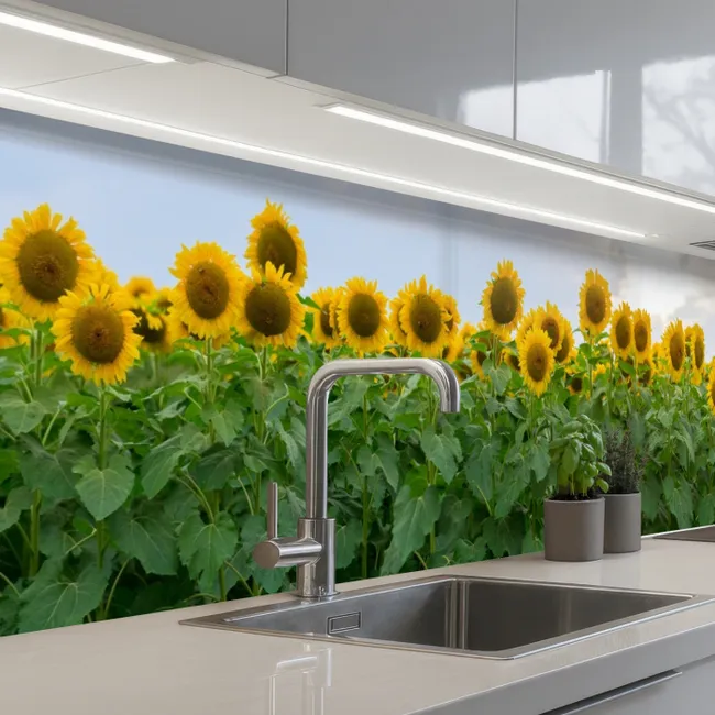 Keuken achterwand - Zonnebloemen - Geel - Natuur