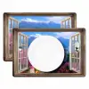 Doorkijk - Berg - Landschap - Uitzicht - Meer Placemat vinyl groot -zzsfeer2_Kitchenyeah-website