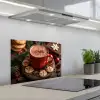 Chocolademelk - Mok - Winter - Kerst - Gezelligheid keuken achterwand spatscherm klein -3d_schuin