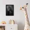 Portret - Paard - Zwart fotolijst zwart zonder passe partout klein -usfeer4_kinderkamer