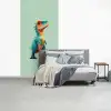Cartoon - Dino - Oranje - Stekels fotobehang vinyl groot -slaapkamer