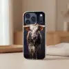 Stier - Kleurrijk - Hoorns Telefoonhoesje iPhone 17 Pro klein -sfeer2