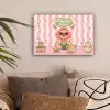 Matcha - Hond - Roze - Groen canvas 2cm klein -sfeer1