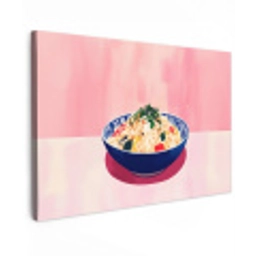 Rijst - Illustratie - Kom - Groente Tuinposter op houten frame 2 cm dik klein -3d