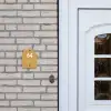 Mosterdgeel - Modern Naambord Huisje klein -sfeer1