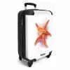 Oranje zeester op een witte achtergrond NBS - Handbagage koffer - Kinderen Unisex middel -productfoto_3d