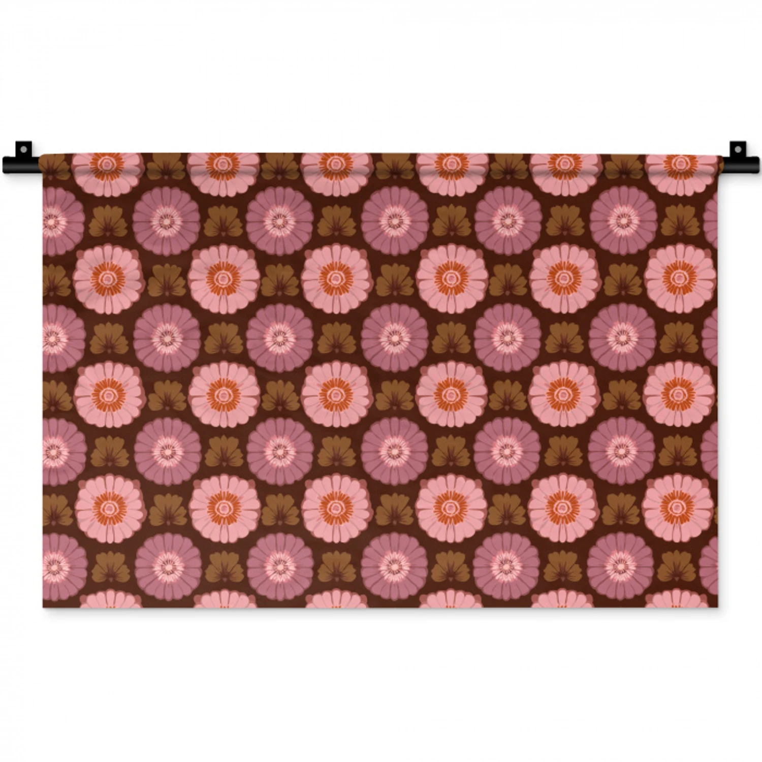 Retro - Madelief - Roze Wandkleed katoen klein 269 -zz3d