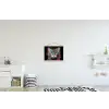 Kat - Graffiti - Dieren - Kleuren - Grijs textielposter latten blank klein -kinderkamer