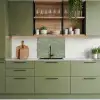 Subtiel - Geometrisch - Goud - Groen keuken achterwand 2 middel 865 -sfeer3