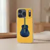 Gitaar - Akoestisch - Geel - Minimalistisch Telefoonhoesje iPhone 17 Pro klein -sfeer2