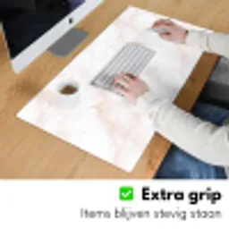 Zalmroze - Marmer - Aders Muismat XXL klein 681 -sfeer3