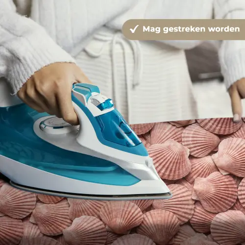 Schelpen - Patroon - Roze Wandkleed katoen klein -sfeer9