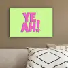 Groen - Neon - Quote canvas 2cm klein -sfeer3